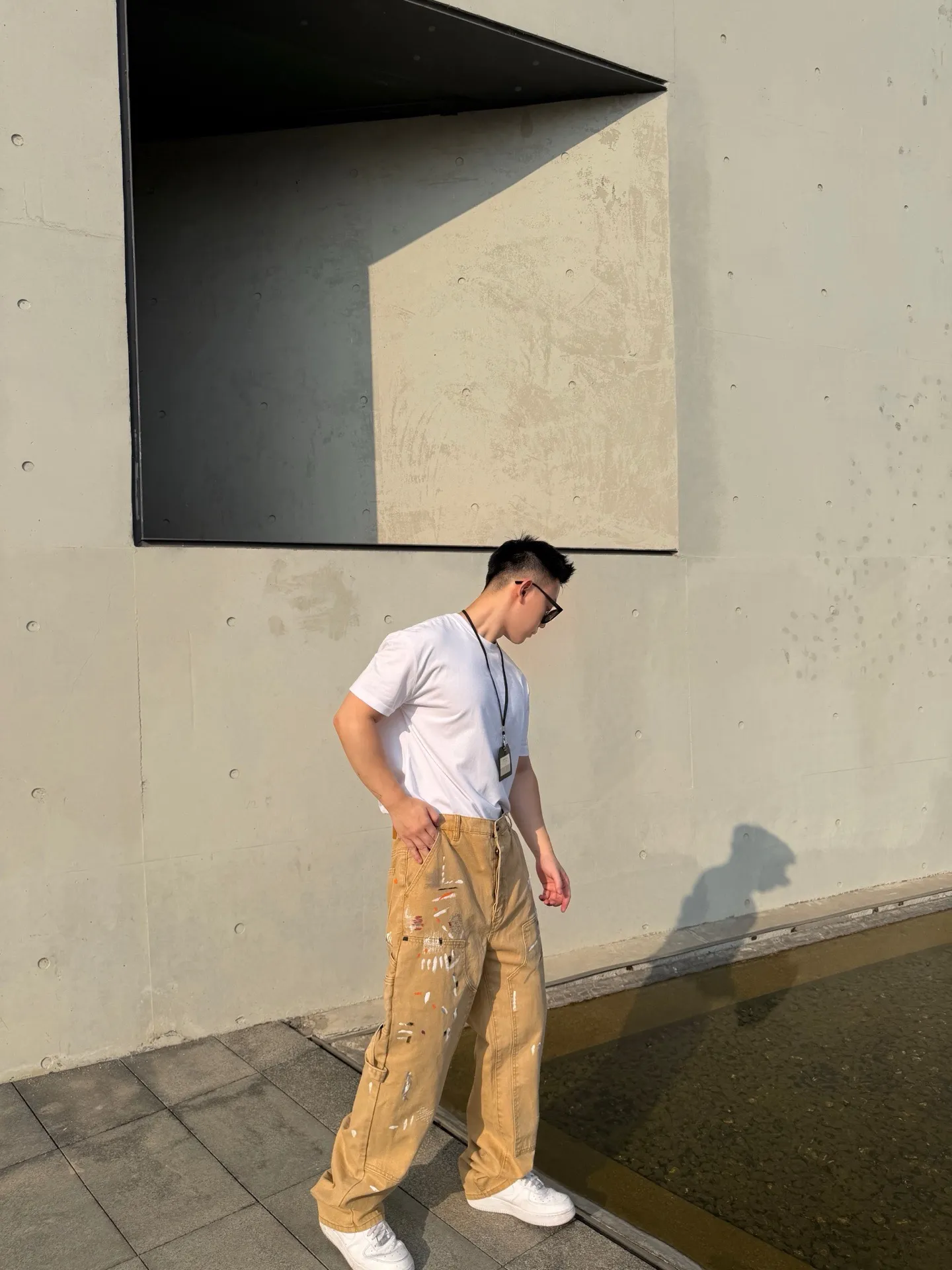 Louis Vuitton/Louis Vuitton graffiti splash suit jeans